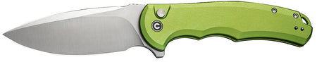 Civivi Praxis C18026E-3 3.75" Folding Drop Point Knife, Satin Nitro-V Steel Blade, Lime Green Aluminum Handle