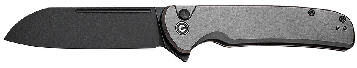 Civivi Chevalier II C20022B-3 3.47" Folding Sheepsfoot EDC Knife, Satin 14C28N Steel Blade, Gray Aluminum Handle