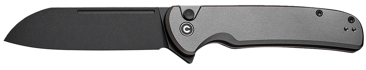 Civivi Chevalier II C20022B-3 3.47" Folding Sheepsfoot EDC Knife, Satin 14C28N Steel Blade, Gray Aluminum Handle