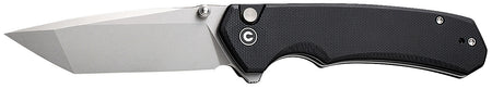 Civivi Brazen C19059C-1 3.46" Folding Tanto Knife, Stonewashed D2 Steel Blade, Black Textured G10 Handle