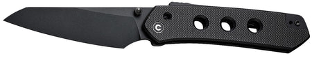 Civivi Vision FG C22036-1 3.54" Folding Tanto Black Nitro-V Blade, Black Textured G10 Handle