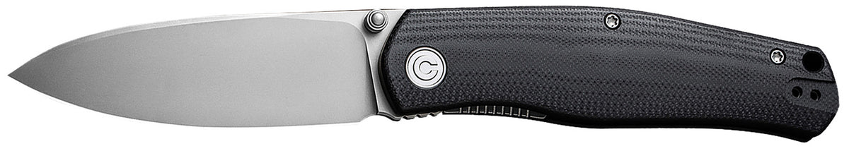 Civivi Sokoke EDC C22007-1 3.35" Folding Drop Point Bead Blasted 14C28N Blade, Black G10 Handle