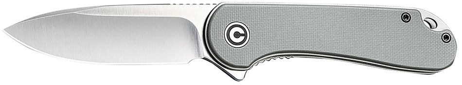 Civivi Elementum C907B 2.96" Folding Tanto Stonewashed D2 Steel Blade, Gray Textured Micarta Handle