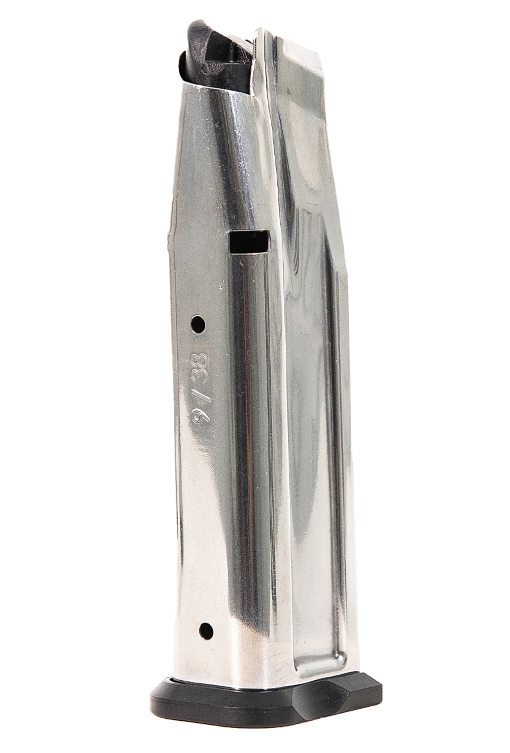 Watchtower Firearms MAG126SS 1911 9mm 17-Round Magazine Silver/Black Stainless Steel