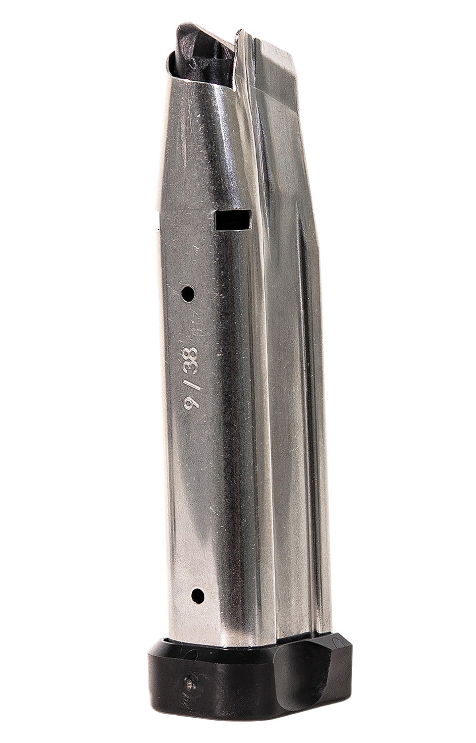 Watchtower Firearms MAG140SS 1911 9mm 20-Round Magazine Silver/Black Stainless Steel