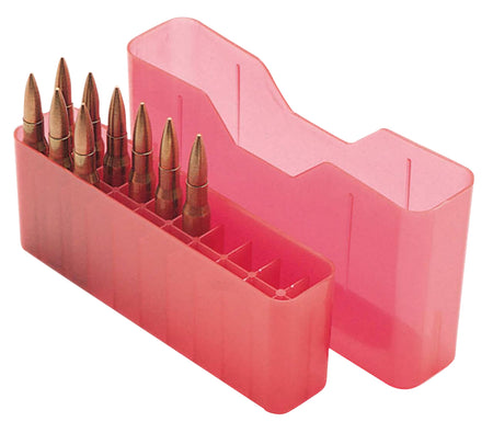 MTM Case-Gard J20LLD29 J-20 Slip-Top Ammo Box 7mm Rem/338 Win Mag Red 20 Rounds