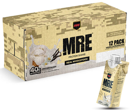 Redcon1 MRE Ready to Drink Protein Shake Vanilla Milkshake 12 Pack