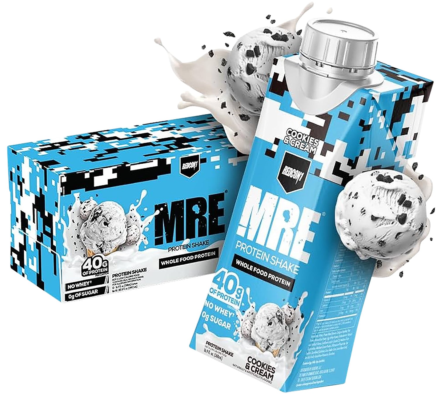 Redcon1 MRE Ready to Drink Protein Shake Cookies N Cream 12 Pack
