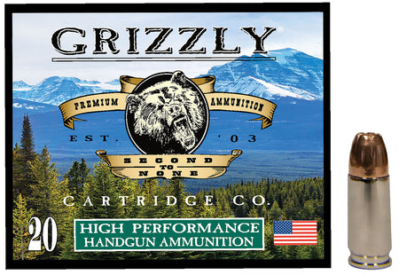 Grizzly Cartridge Hollow Point 9mm Luger / Parabellum 124 gr JHP ammo