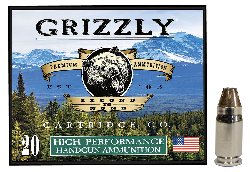 Grizzly Cartridge  .357 Sig 90 gr JHP ammo