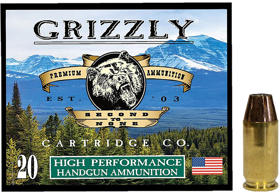 Grizzly Cartridge Hollow Point .45 ACP/Auto 230 gr JHP ammo