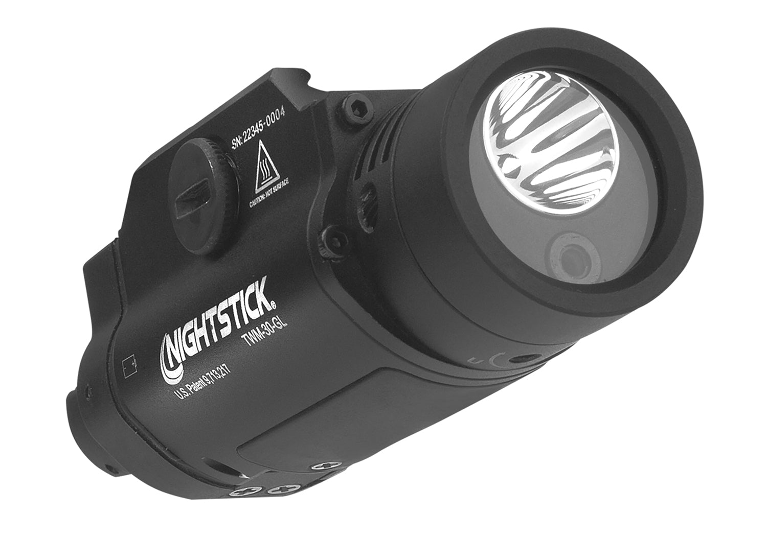 Nightstick TWM-30-GL Weapon-Mounted Light with Green Laser Black Aluminum Pistol