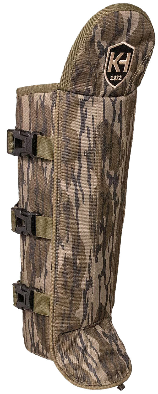 Moultrie KHT0216 Snake Gaiters Mossy Oak Bottomland Polycarbonate Adjustable Straps Hunting