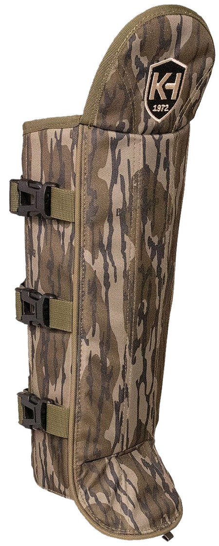 Moultrie KHT0216 Snake Gaiters Mossy Oak Bottomland Polycarbonate Adjustable Straps Hunting