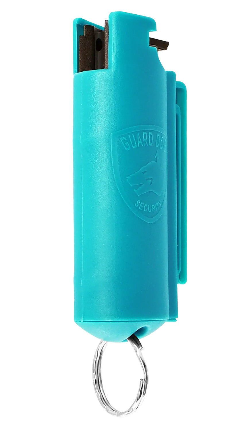 Guard Dog Quick Action Pepper Spray Blue 16ft Range with Belt Clip and Keychain