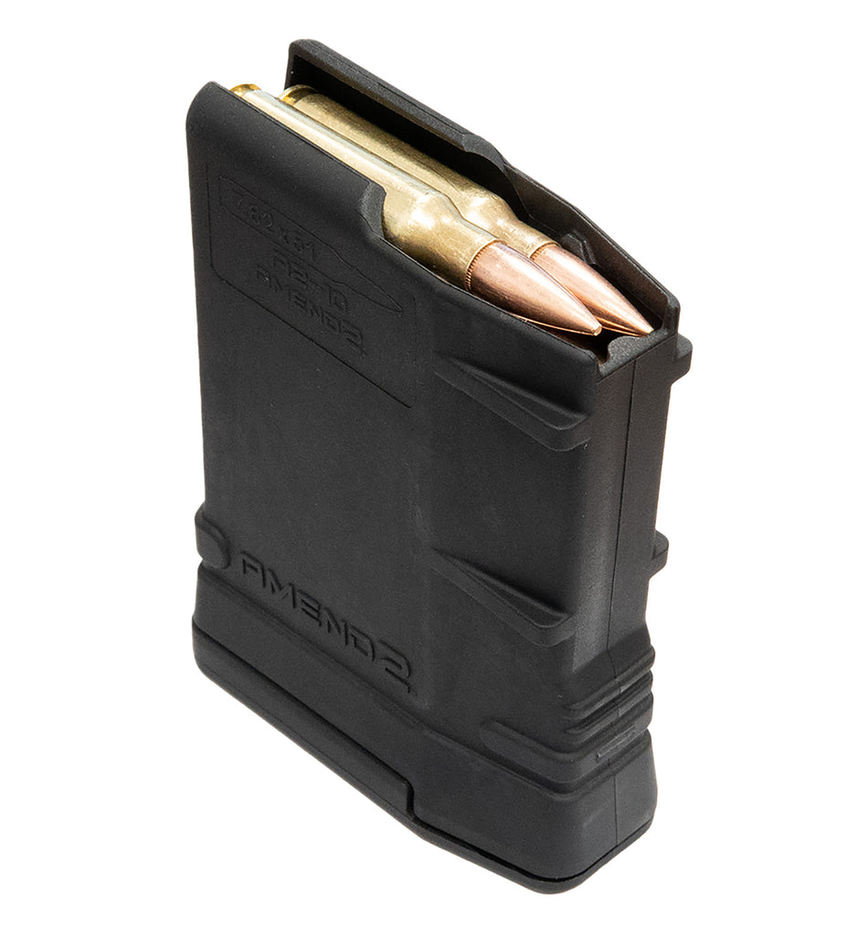 Amend2 MOD-2 10rd 7.62x51 AR-10 Black Polymer Magazine