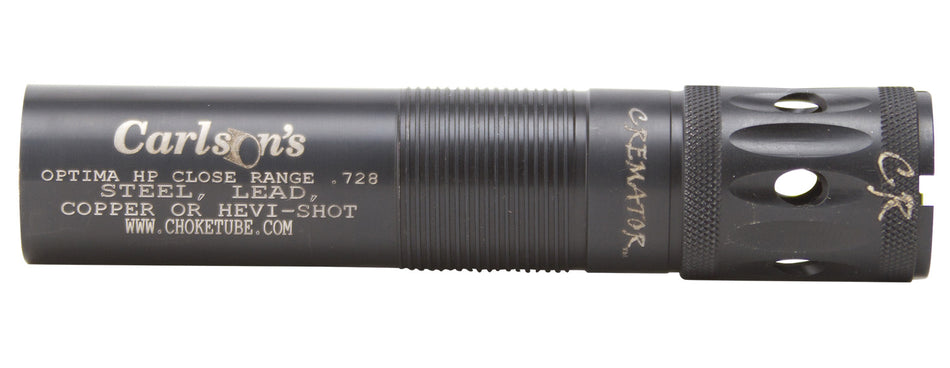 Carlson's Cremator Choke Tube Beretta Optima HP 12 Gauge Close Range Ported Steel
