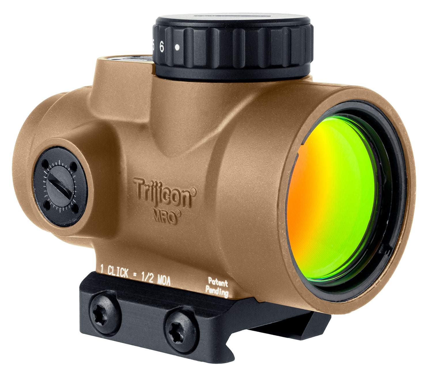 Trijicon MRO SD Coyote Tan 1x25mm 2 MOA Red Dot Reflex Sight with Low Mount
