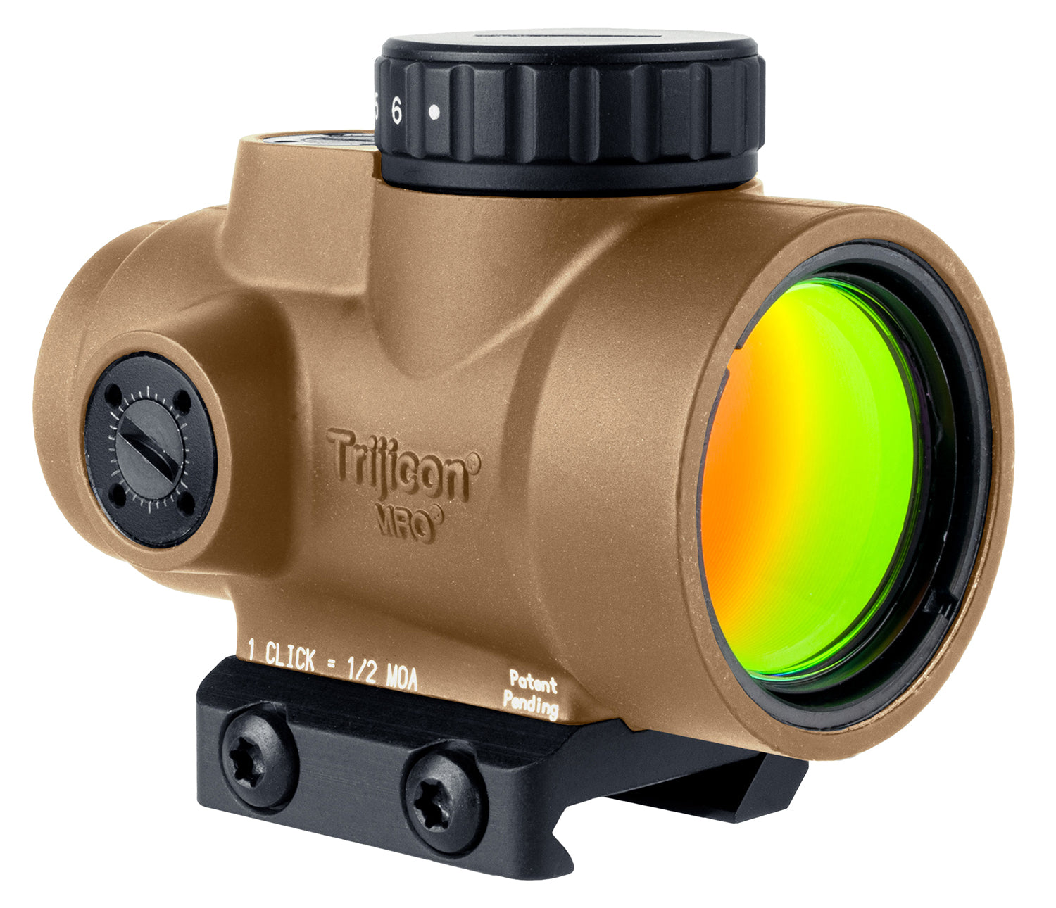 Trijicon MRO SD Coyote Tan 1x25mm 2 MOA Green Dot Sight with Low Mount