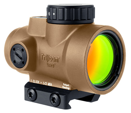 Trijicon MRO SD Coyote Tan 1x25mm 2 MOA Green Dot Sight with Low Mount