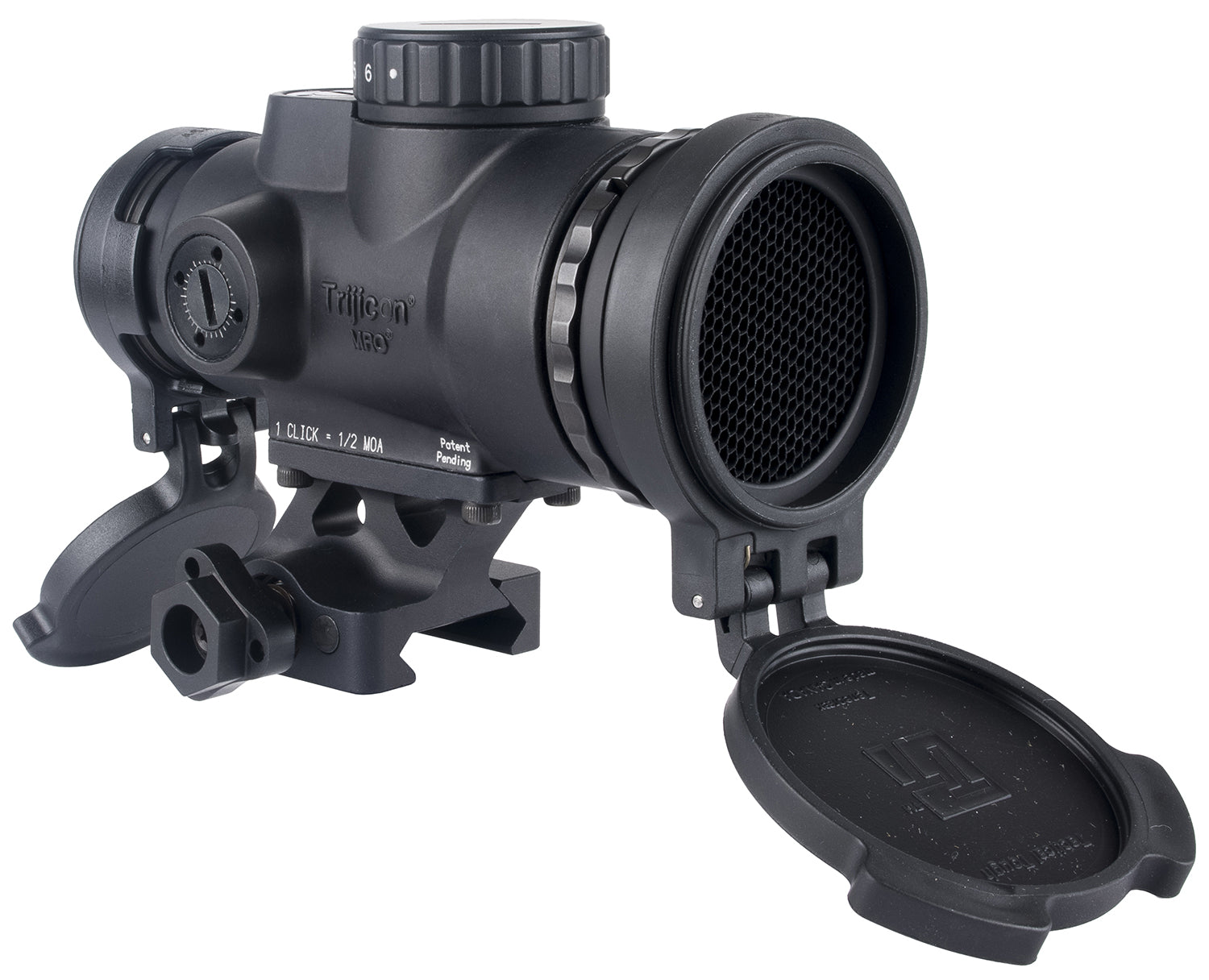 Trijicon MRO SD Patrol Black 1x25mm 2 MOA Red Dot Sight Full Co-Witness Quick Release Mount