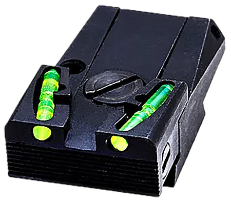 HiViz GLAD211 Click-Adjustable Competition Rear Sight Green Front for Most Glock Models