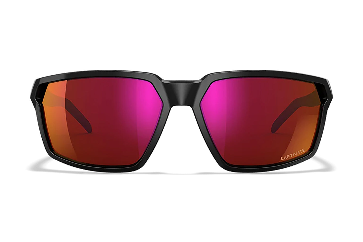 Wiley X AC6SRA06 Sierra M/L Protective Eyewear – Red Mirror Lens, Gloss Black Frame
