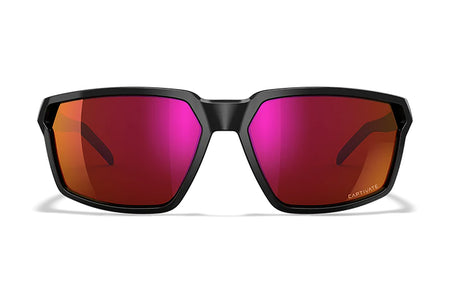 Wiley X AC6SRA06 Sierra M/L Protective Eyewear – Red Mirror Lens, Gloss Black Frame