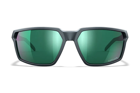 Wiley X AC6SRA07 Sierra M/L Protective Eyewear – Green Mirror Lens, Matte Graphite Frame