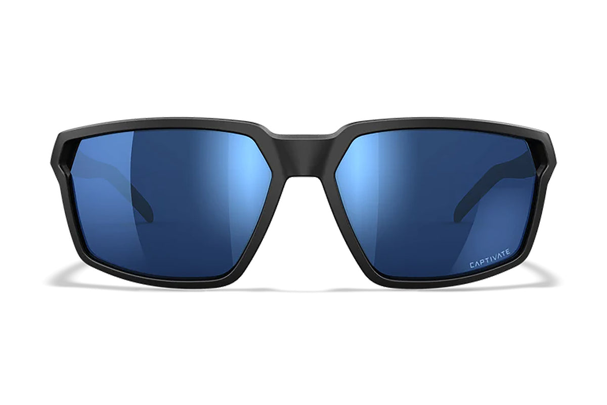 Wiley X AC6SRA09 Sierra M/L Protective Eyewear – Blue Mirror Lens, Matte Black Frame