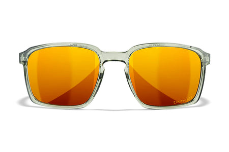 Wiley X AC6ALF04 Alfa M/L Protective Eyewear – Bronze Mirror Lens, Crystal Light Olive Frame