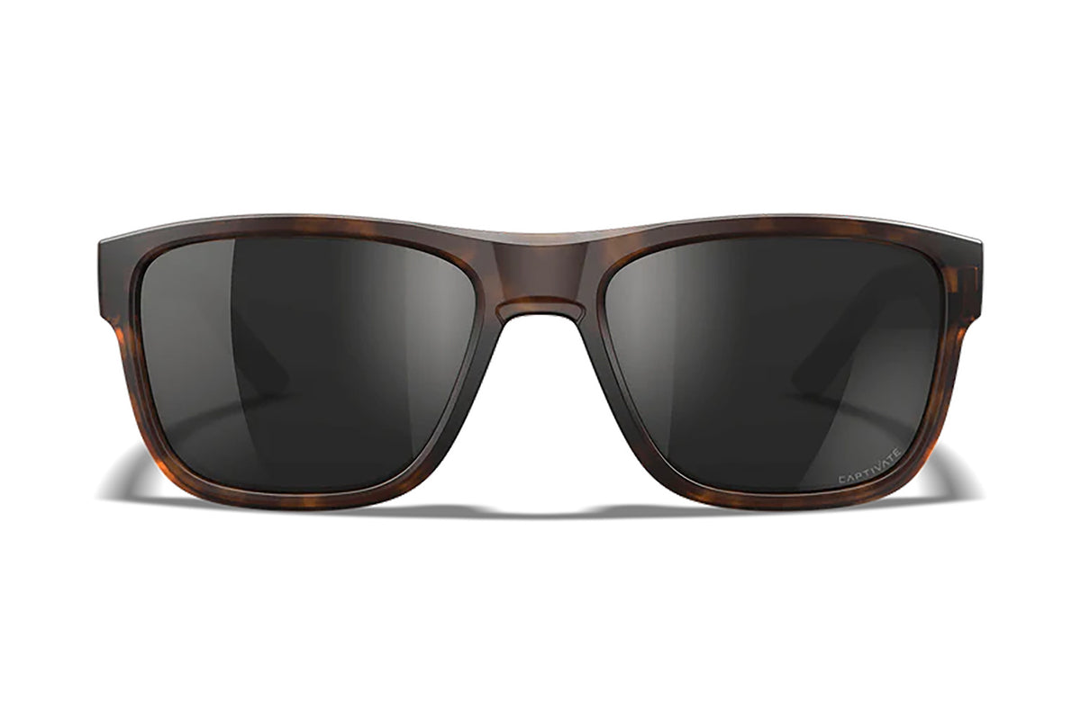 Wiley X AC6OVN15 Ovation Protective Eyewear – Black Mirror Lens, Matte Tortoise Frame