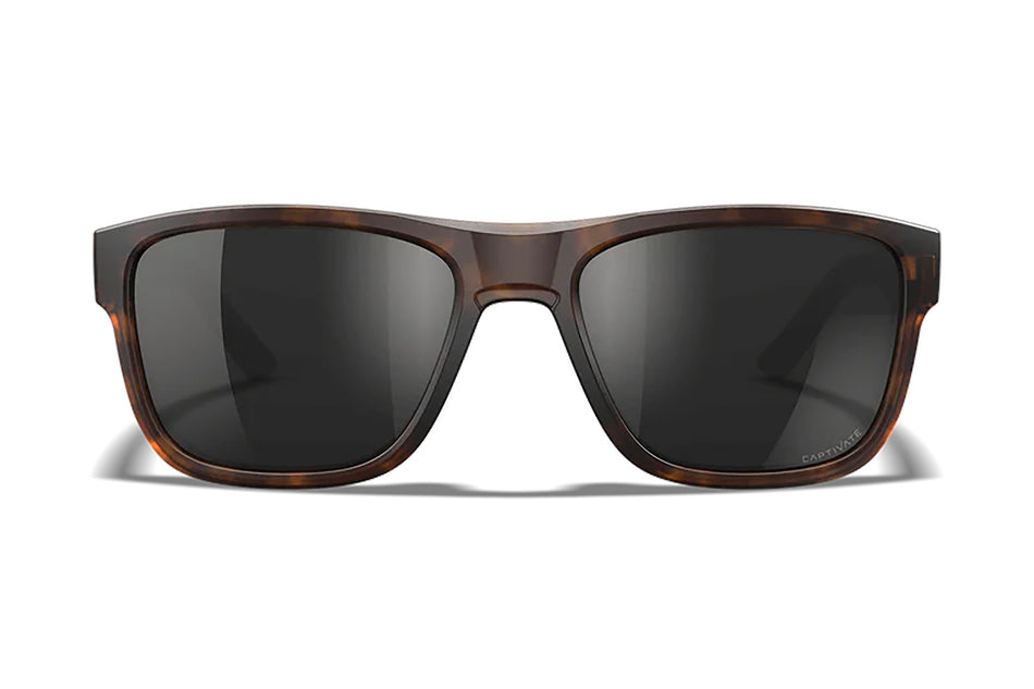 Wiley X AC6OVN15 Ovation Protective Eyewear – Black Mirror Lens, Matte Tortoise Frame