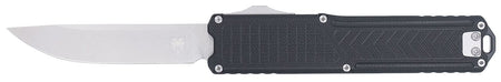 CobraTec CTRNGBLKDNS Ranger 3.25" OTF Plain Stonewashed D2 Steel Blade Black Textured G10 Scales Handle