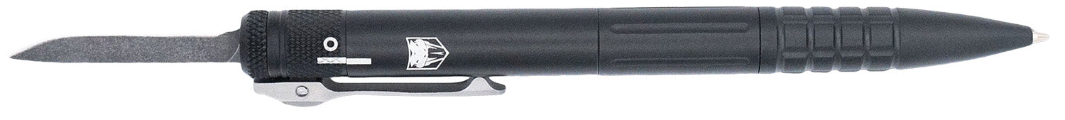 CobraTec CNCOTFPBLKGEN2 Tactical Pen Gen II Black Aluminum OTF Pen Knife D2 Steel Blade
