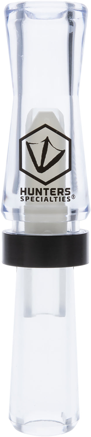 Hunters Specialties HS-WF-DRDC Suzie-Q Double Reed Duck Call Clear Polycarbonate