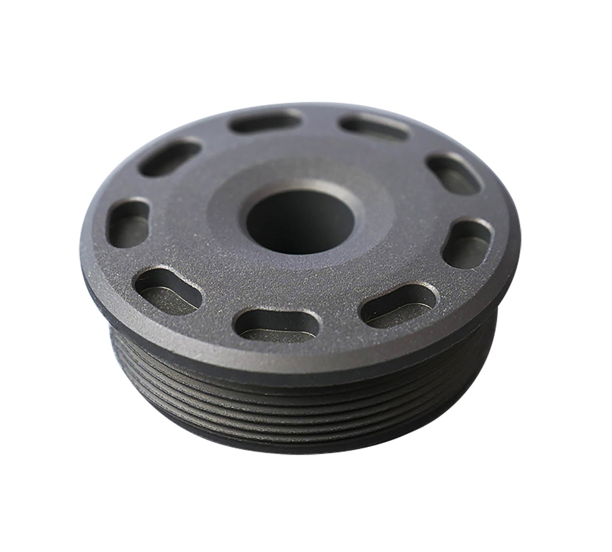 SilencerCo AC5388 Bravo Front Cap 223 Cal Titanium Black Suppressor Cap