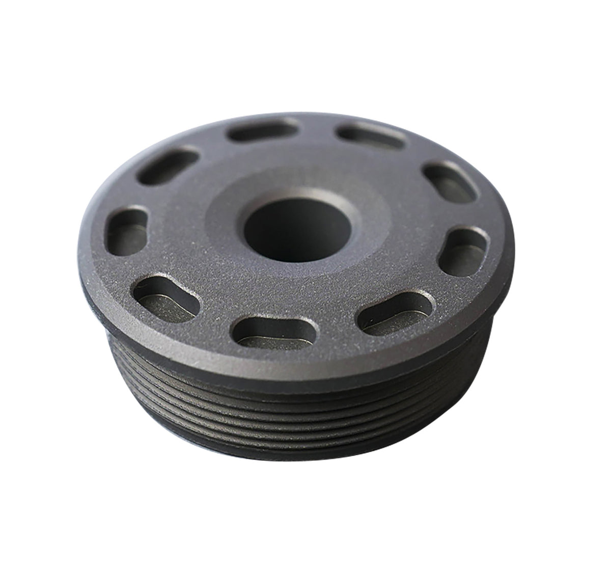 SilencerCo AC5390 Bravo Front Cap 30 Cal Titanium Matte Black Suppressor Cap