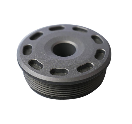 SilencerCo AC5390 Bravo Front Cap 30 Cal Titanium Matte Black Suppressor Cap