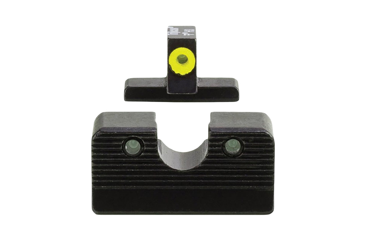 Trijicon 600999 HD XR Night Sight Set Green Tritium Yellow Outline Front & Green Tritium Rear for FN 509