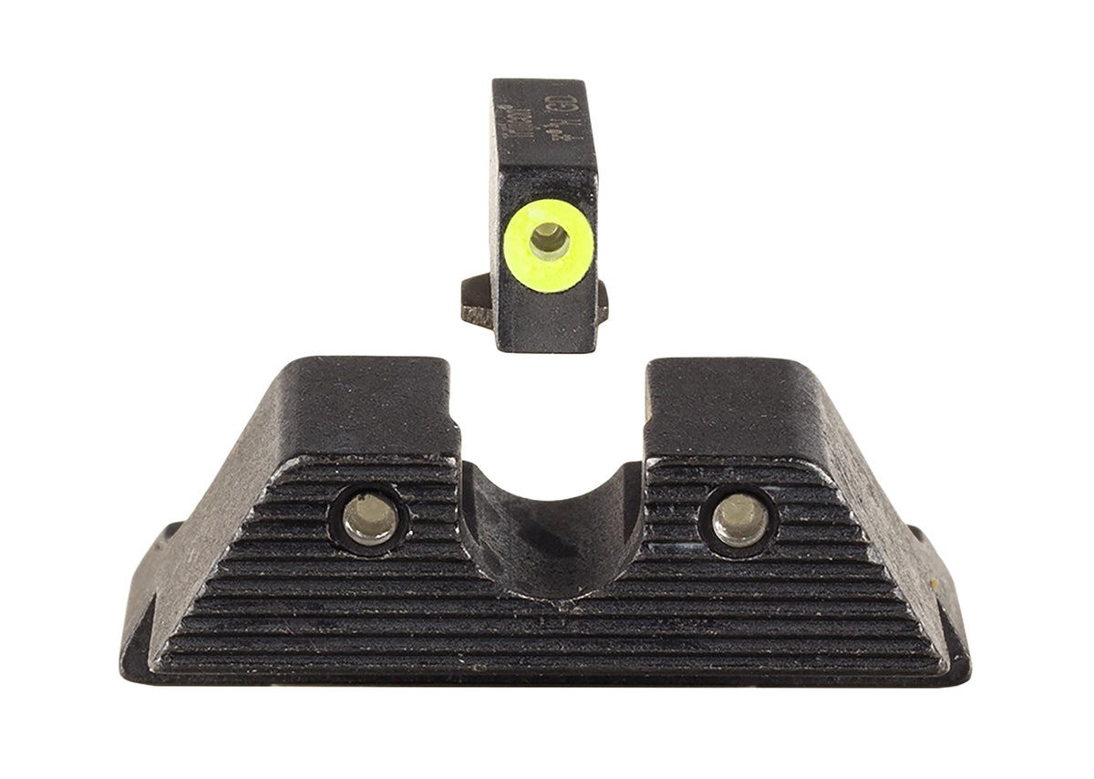 Trijicon 600845 HD XR Night Sight Set Green Tritium Yellow Outline Front & Green Tritium Rear for Glock 42/43/43X/48 (Excl. MOS)