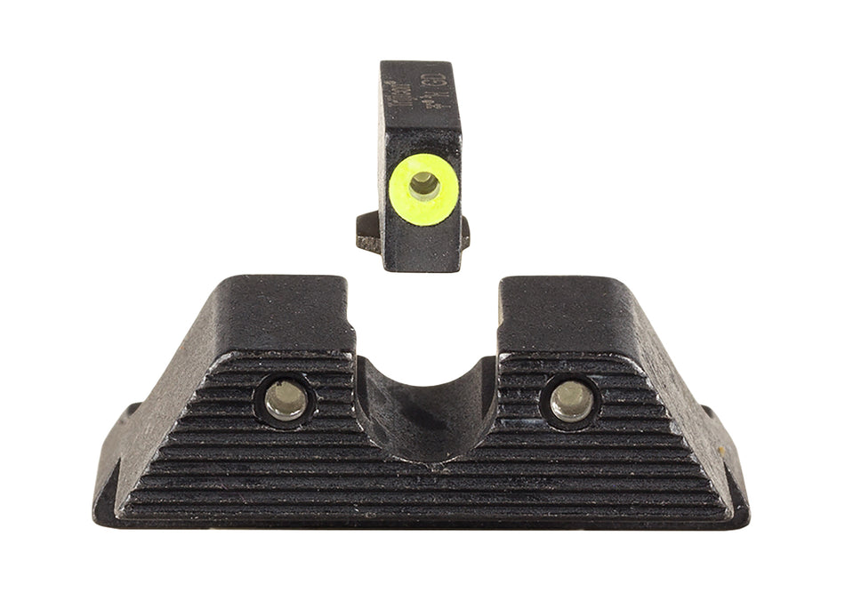 Trijicon 600845 HD XR Night Sight Set Green Tritium Yellow Outline Front & Green Tritium Rear for Glock 42/43/43X/48 (Excl. MOS)