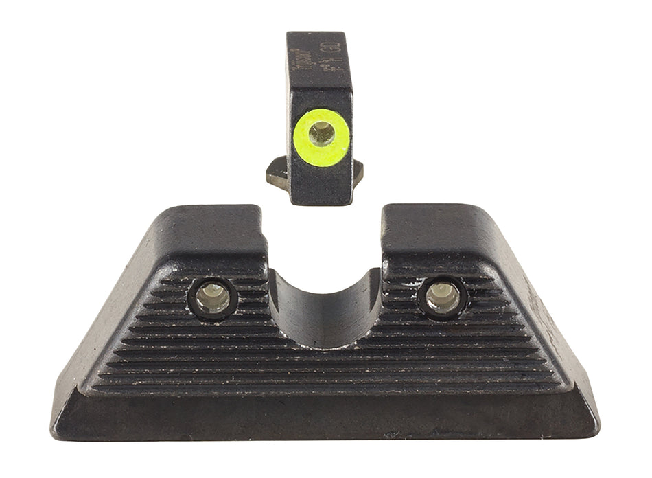 Trijicon 601091 HD XR Night Sight Set Green Tritium Yellow Outline Front & Green Tritium Rear for Most Glock/17 MOS/19 MOS/45 MOS