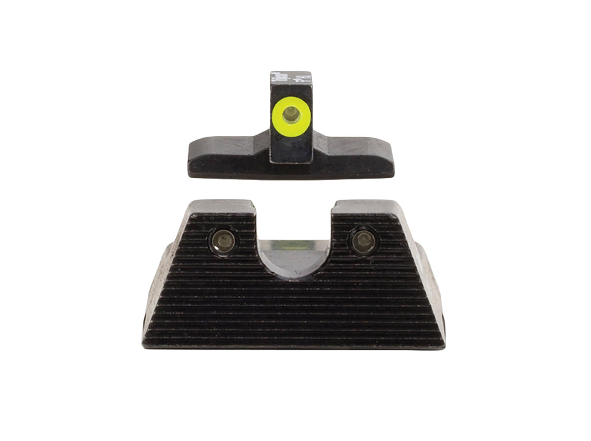 Trijicon 600895 HD XR Night Sight Set Green Tritium Yellow Outline Front & Green Tritium Rear for H&K VP9/P30/P30L/P30SK/45C
