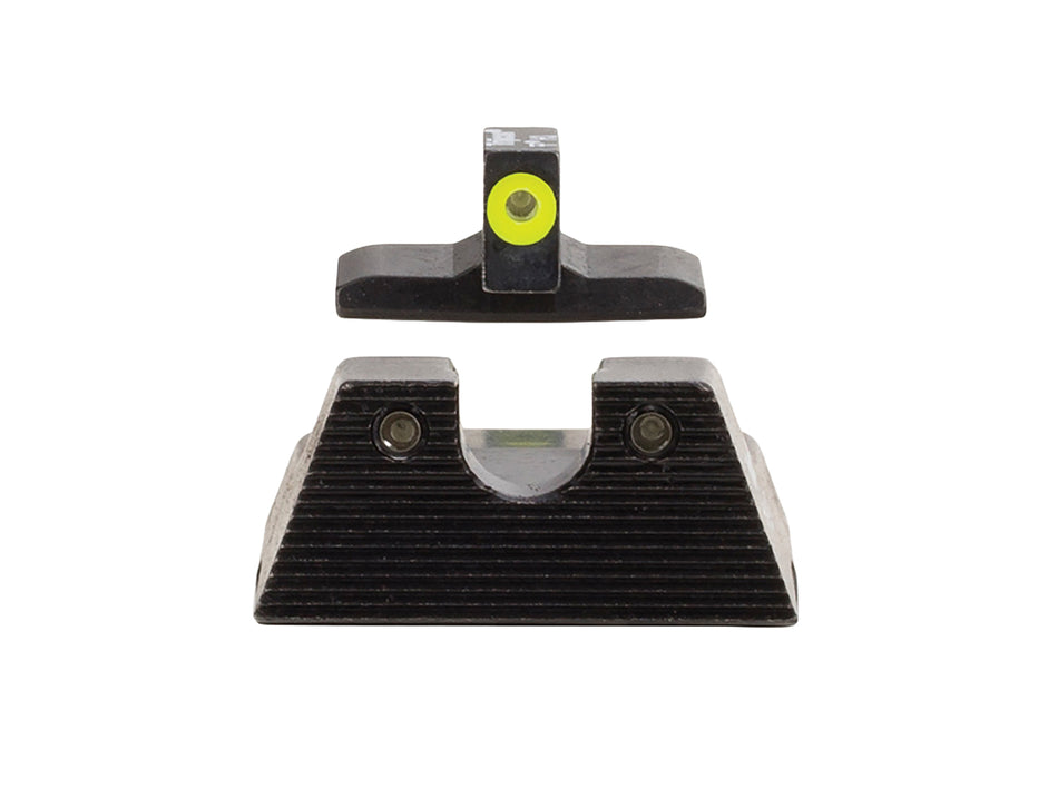 Trijicon 600895 HD XR Night Sight Set Green Tritium Yellow Outline Front & Green Tritium Rear for H&K VP9/P30/P30L/P30SK/45C