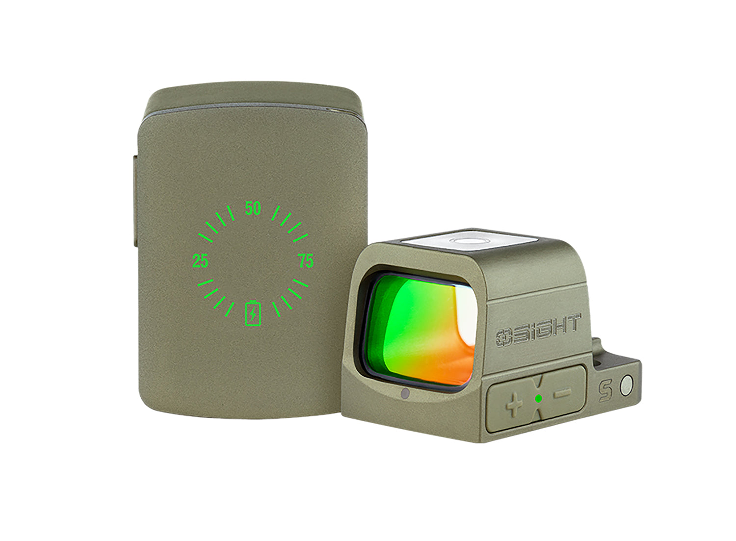 Osight S Olive Drab Green 1x 2 MOA Red Dot Sight with 32 MOA Circle Reticle