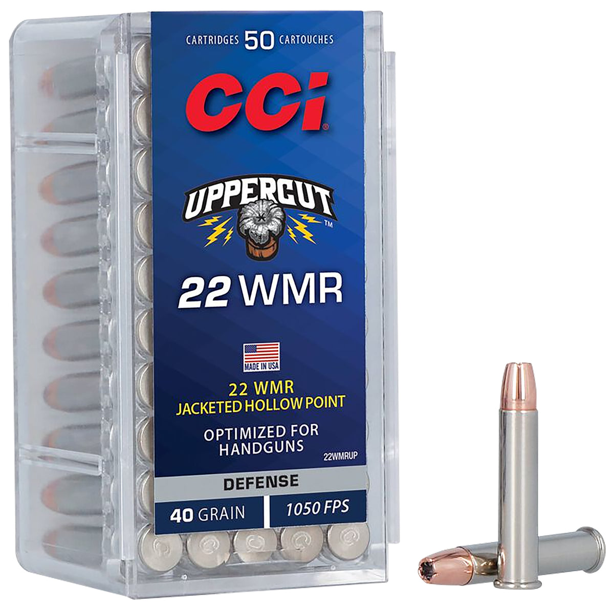 CCI Uppercut .22 Magnum / WMR 40 gr JHP ammo