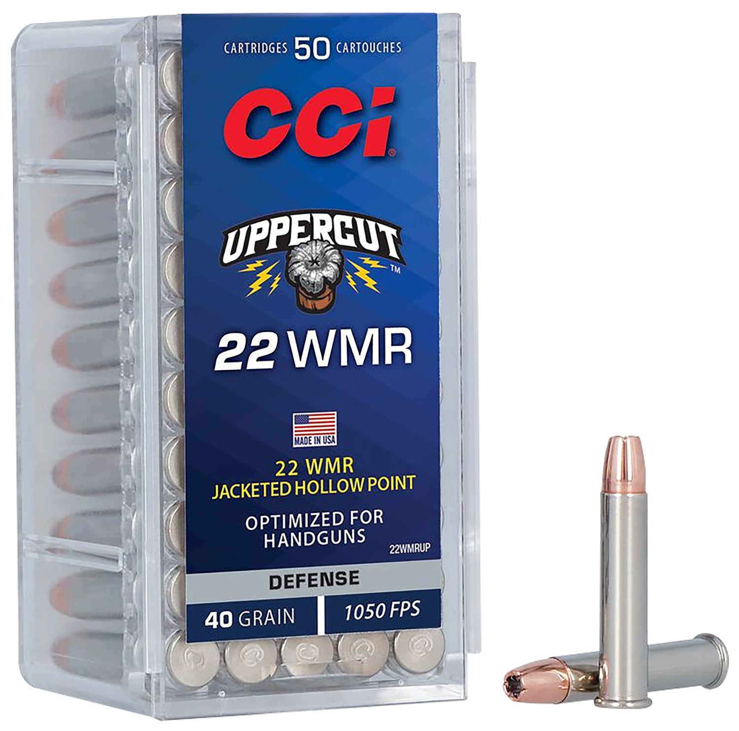 CCI Uppercut .22 Magnum / WMR 40 gr JHP ammo