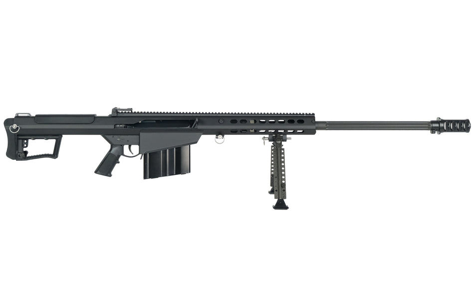 Barrett 18059 M107A1 50 BMG 29" 10+1 Black Cerakote Black Fixed w/Sorbothane Recoil Pad Stock Black Polymer Grip