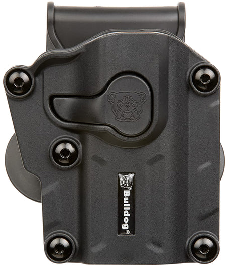 Bulldog MX001L Max Multi Fit OWB Black Polymer Holster Full Size Pistols Left Hand